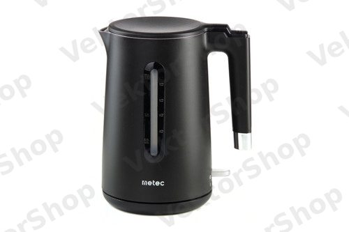Электрочайник HHB8719S 1.7л. 1800Вт, корпус пластик, черный, двойные стенки Metec — фото 2