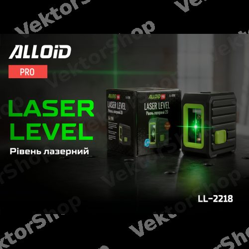 Уровень лазерний 2D, LL-2218 Alloid Pro — фото 3