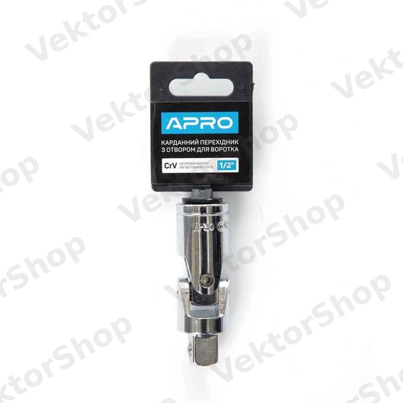 Карданний перехідник з отвором для воротка CrV 1/2 APRO — фото 5