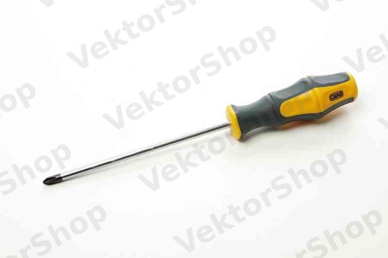 Викрутка хрестова обгумована руків'я СrV PH2х150мм (Phillips) (двокомпонентна) СИЛА — фото 2