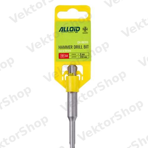 Бур для бетону SDS-plus S4 QUADRO 6x310 мм Alloid — фото 3