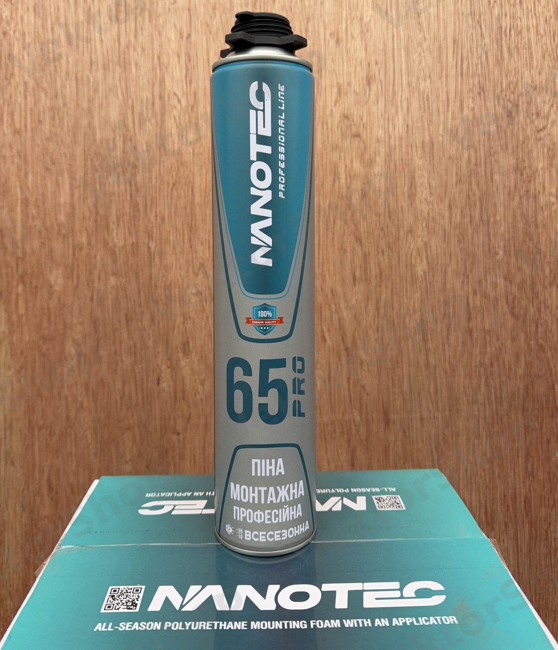 Монтажная пена NanoTec 65L Prof, пистолетная, высокий выход (до 65 л), — фото 2