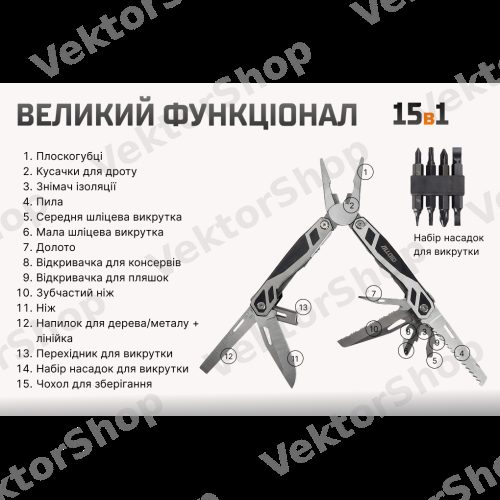 Мультитул 15 до 1 Alloid Pro — фото 4