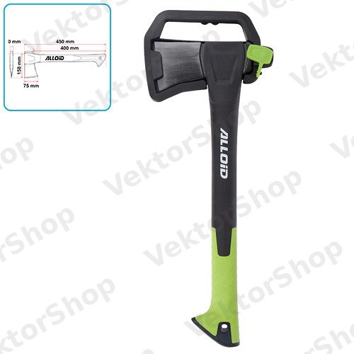 Топор, ручка из фибергласа 600 г, 45см (AX-1845) Alloid Pro — фото 2