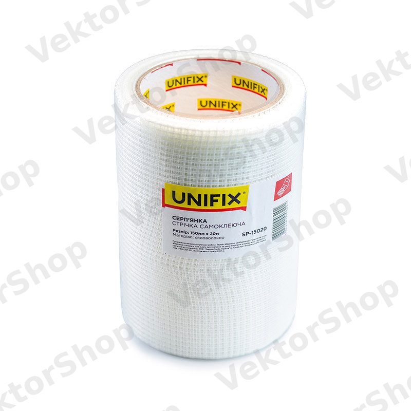 Стрічка скловолоконна серп'янка 150мм*20м UNIFIX — фото 2