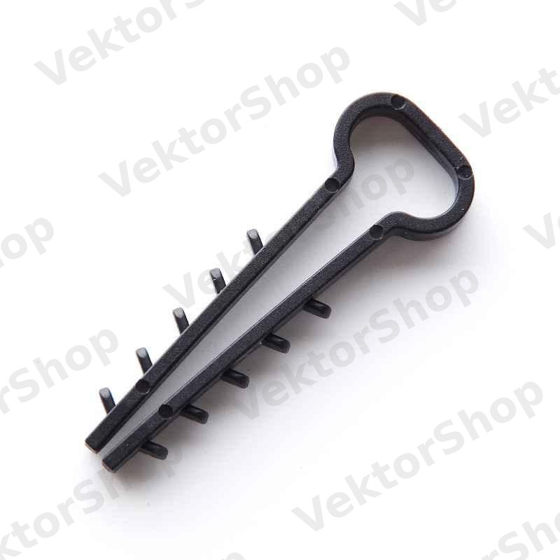 Дюбель-ёлочка (6х3) для плоских проводов белый (пач 100шт) APRO — фото 7
