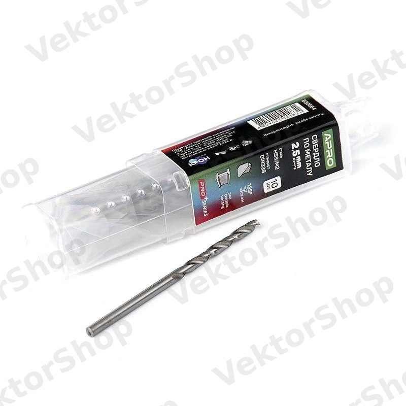 Свердло по металу HSS/M2 (6542) Ø2,5мм (тубус, кратно 10шт) PRO APRO — фото 5