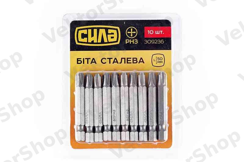 Бита РН3*50мм (10шт/уп) СИЛА — фото 2