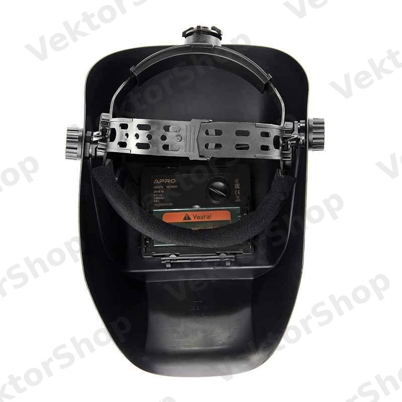Маска сварщика автоматическая APRO MZ-2000, хамелеон, DIN 4/9-13, 110×90 мм светофильтр, 90×35 мм окно — фото 6