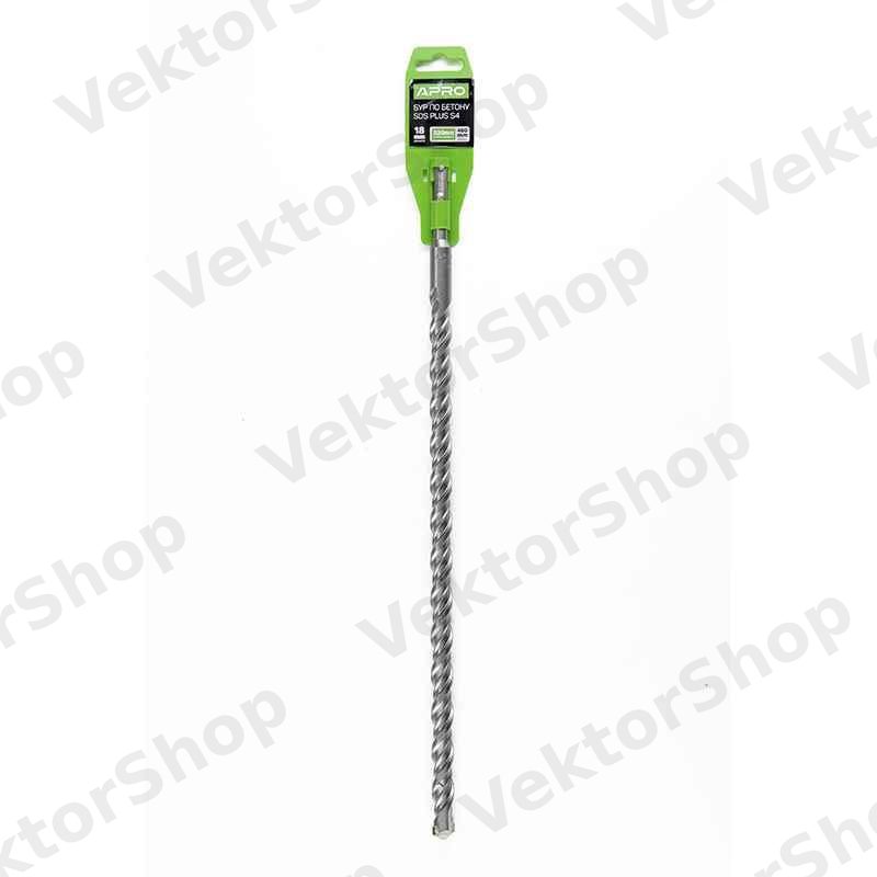 Бур по бетону SDS PLUS S4 18x460мм APRO — фото 6