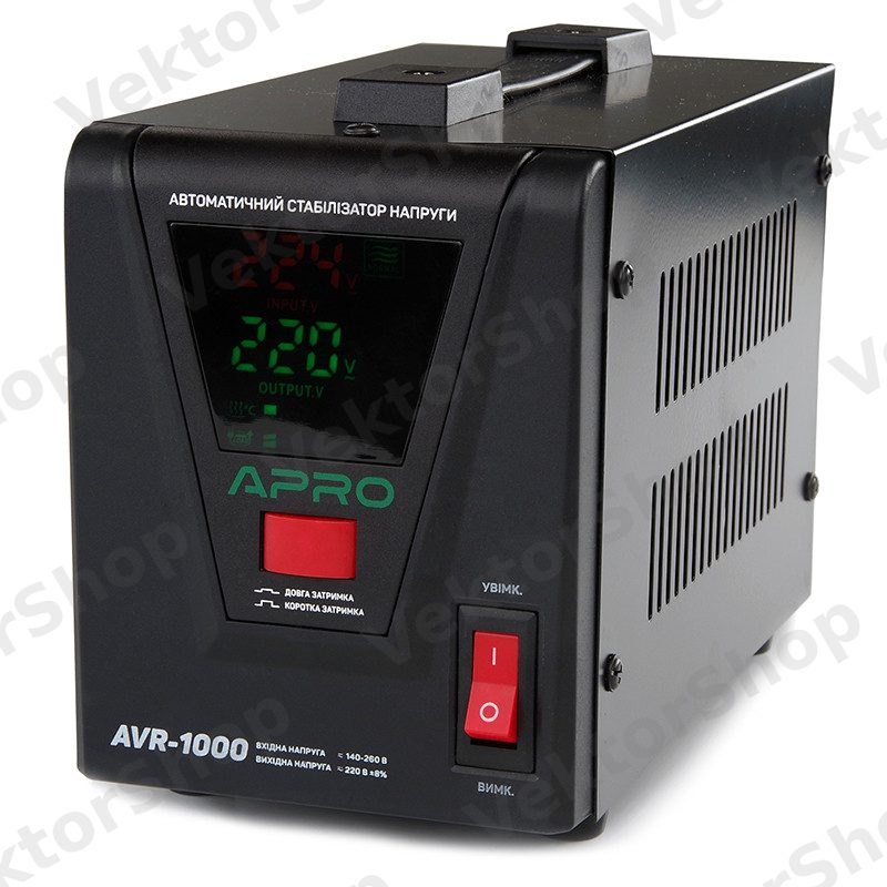 Стабилизатор напряжения релейный AVR-1000, 800Вт APRO — фото 8
