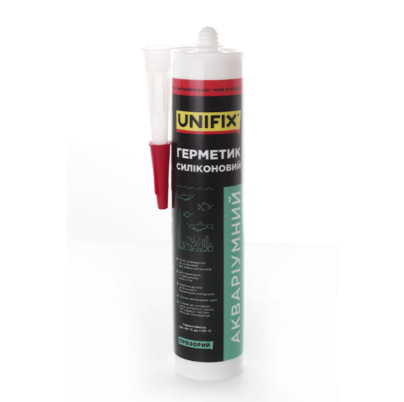 Герметик силиконовый аквариумный UNIFIX (прозрачный) 280мл