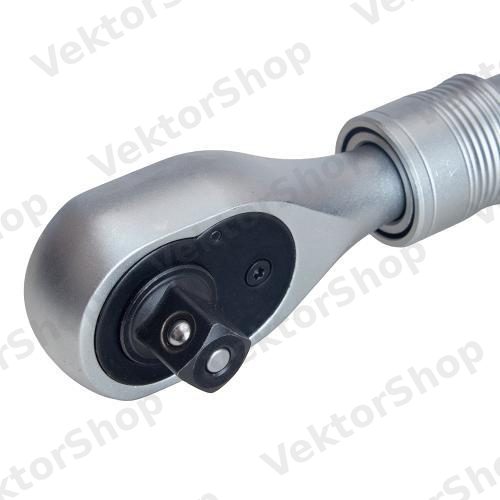 Тріскачка телескоп 1/2" 305-443 мм. 72 зубці. Alloid — фото 5