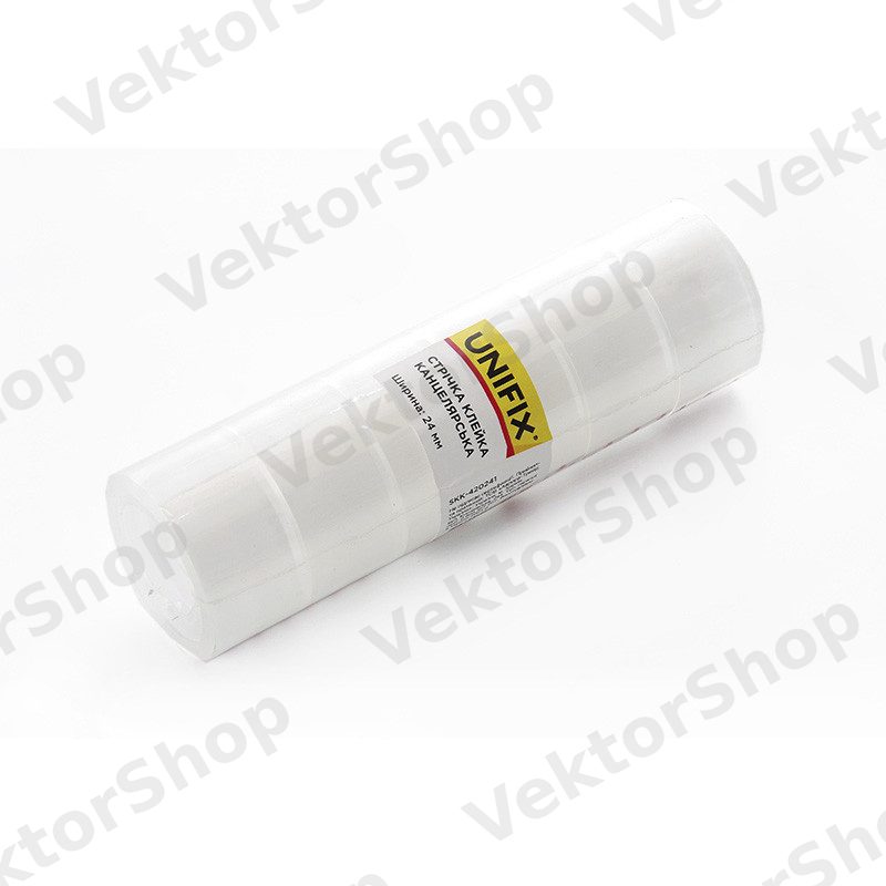 Стрічка клейка канцелярська SKK-420241-20 (24шт) UNIFIX — фото 1