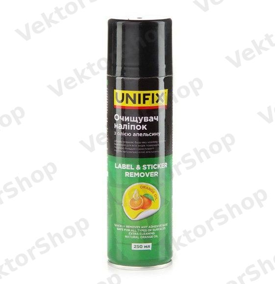 Очищувач налипок з олиею апельсину 250мл UNIFIX