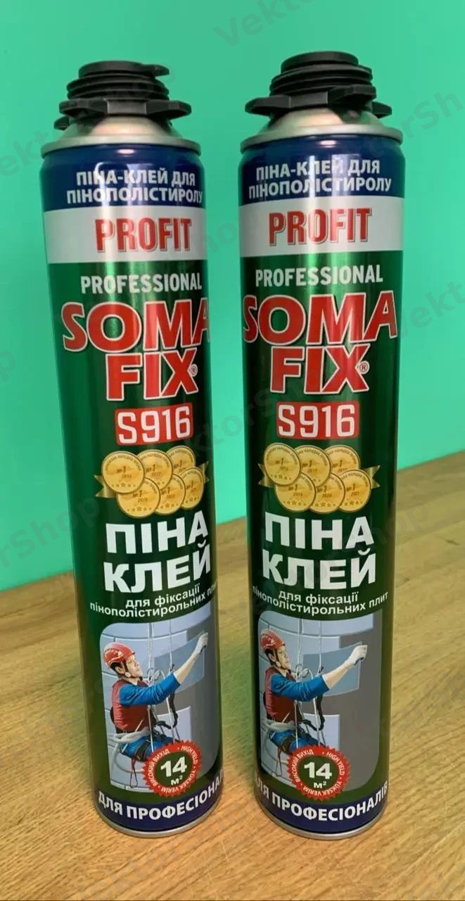 Монтажная пена-клей профессиональная SOMA FIX S916 750 мл — фото 3