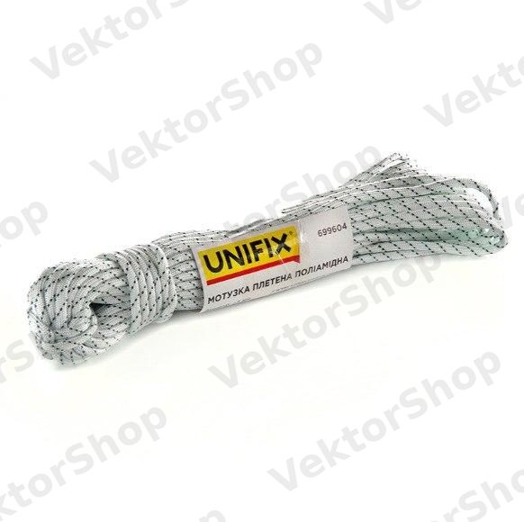 Веревка полиамидная плетеная (капроновая) 5мм 20м UNIFIX — фото 2