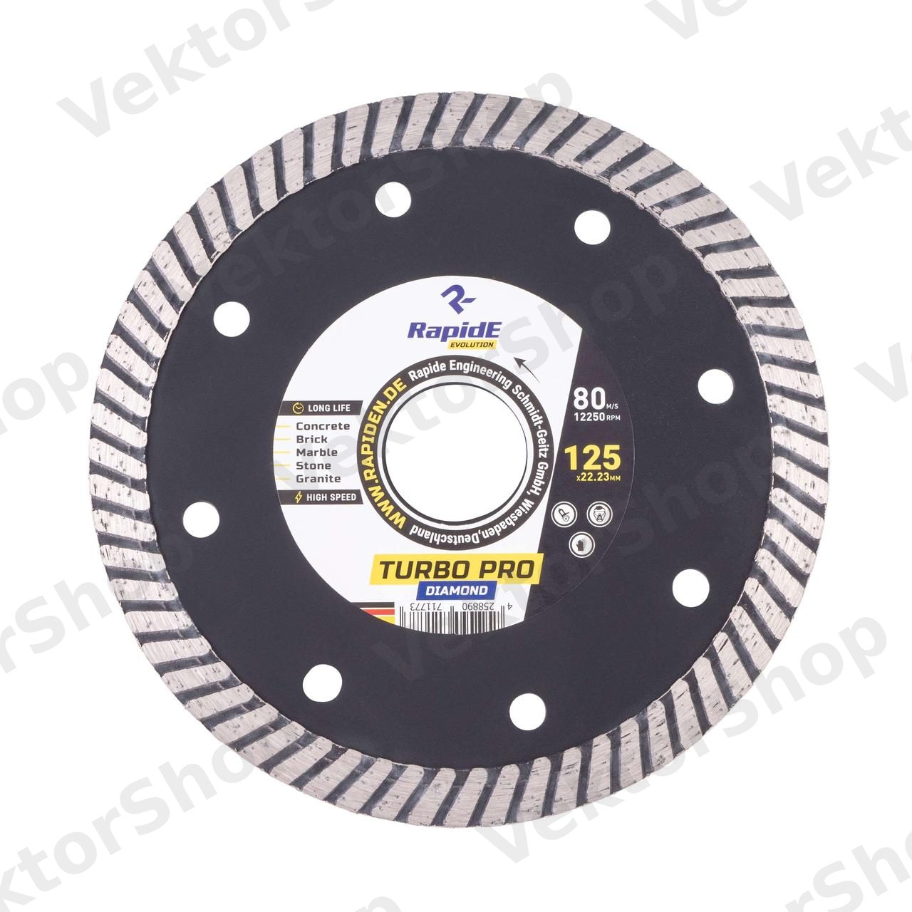 Алмазный диск Турбоволна 230 Rapide (профи) TURBOPRO