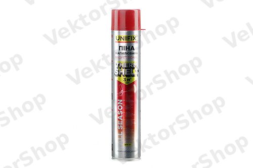 Пена профессиональная напыляемая Thermshelt 870мл UNIFIX