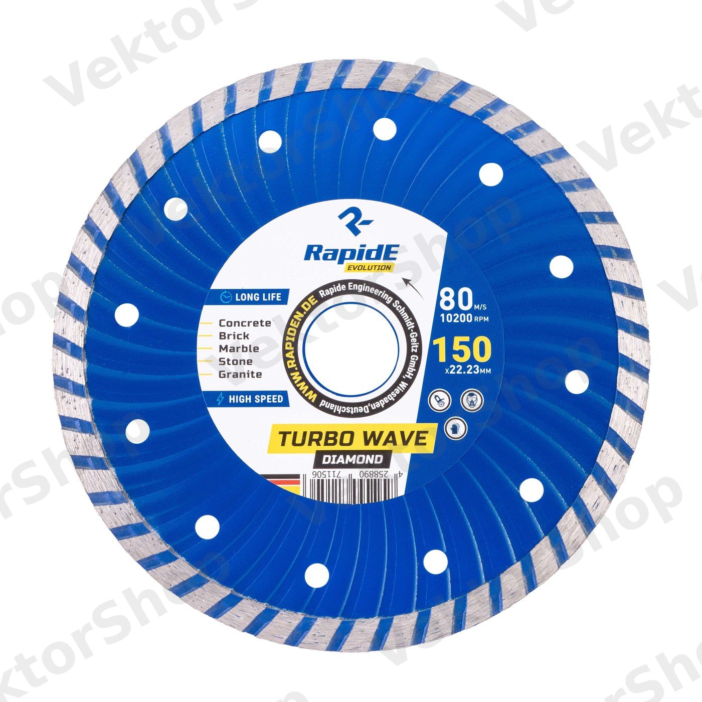 Алмазний диск Rapide Turbo Wave 230*22.2 — фото 2