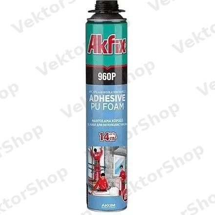 Пена-клей профессиональная Akfix 960 MANTOLAMA 800мол / 850гр ((960P) (12 шт) — фото 2