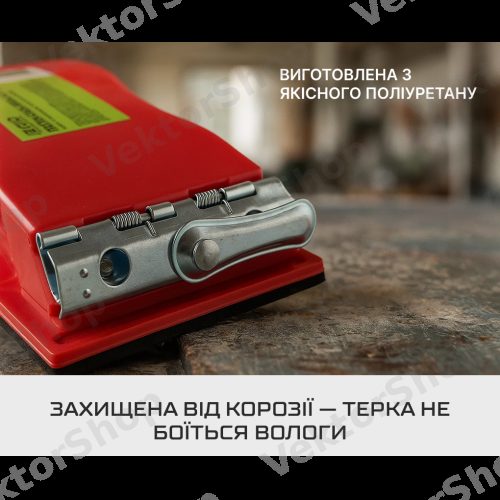 Тертка для абразивної сітки 105х210мм, пластикова Alloid — фото 5