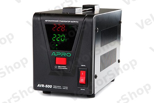 Стабілізатор напруги релейний AVR-500, 400 Вт APRO — фото 8