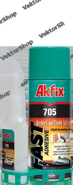 Клей с активатором для МДФ и дерева Akfix 400 мл + 100 г цианоакриловий — фото 3