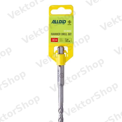 Бур для бетону SDS-plus S4 QUADRO 8x450 мм Alloid — фото 3