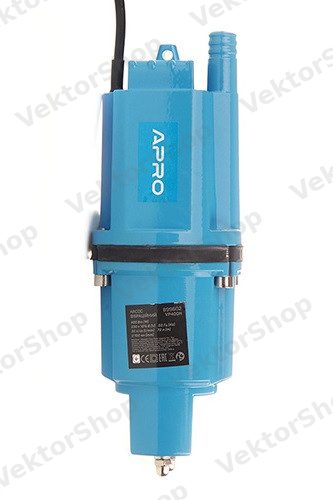 Вибрационный насос VP400Н нижн. забор, 400Вт, 22 л/мин, 2 клапана, кабель 15м APRO — фото 1