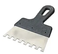 Шпатель для клею, зубчастий 6х6 100mm (130шт.) — фото 1