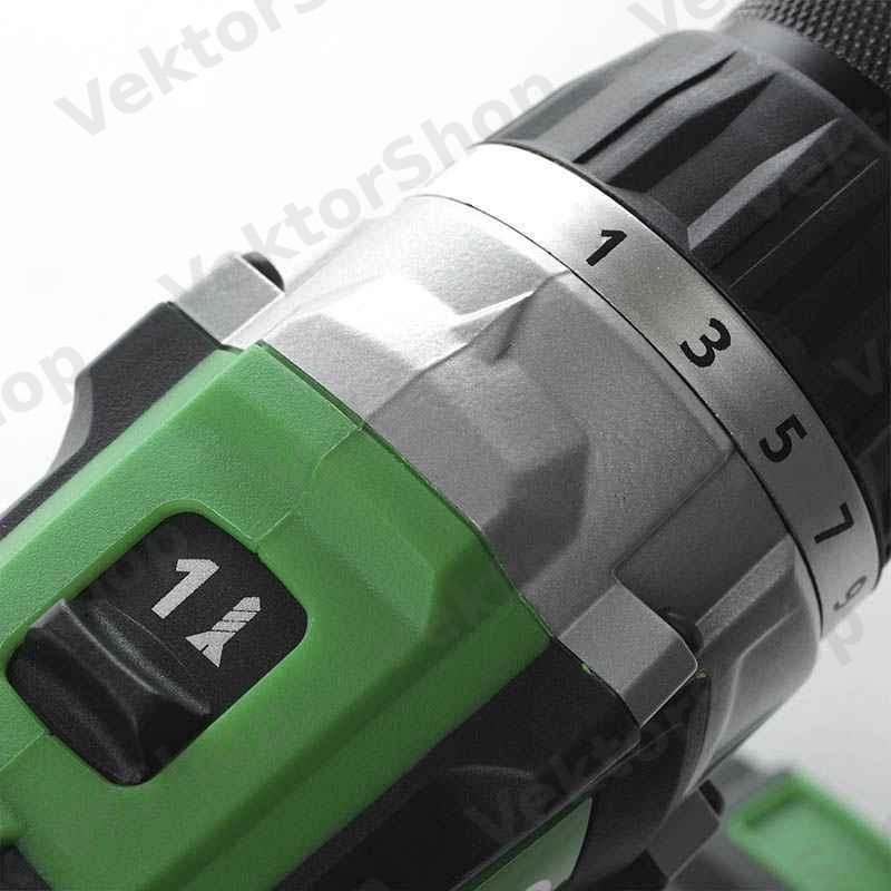 Дриль-шуруповерт безщіточний APRO 20В, 2А, 20DB, 2 АКБ, ЗУ, кейс — фото 5