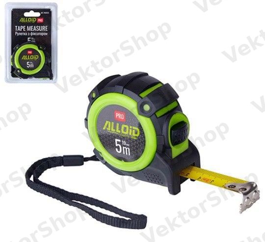 Рулетка с автостопом 5 м/19 мм, MT-740519 Alloid Pro