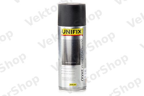 Эмаль акриловая грунтовочная универсальная RAL 9005 Черный 400мл UNIFIX — фото 2