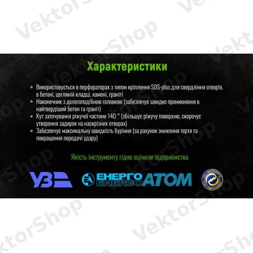 Бур для бетону SDS-plus S4 20x450 мм Alloid — фото 6
