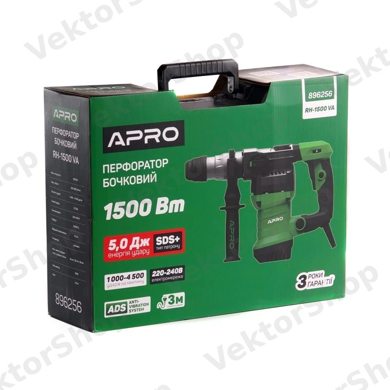Перфоратор бочковый RH-1500 VA APRO — фото 3