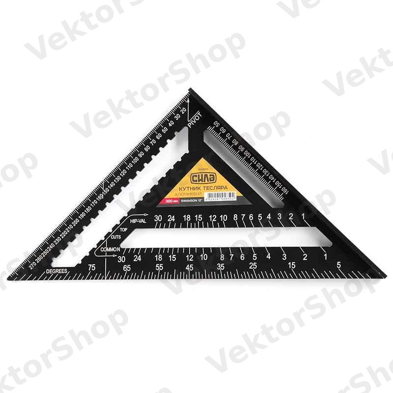 Угольник плотника алюминиевый Swanson 12'' (300мм) СИЛА
