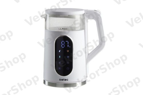 Електрочайник HHB6702D 1.7л. 2200Вт, корпус пластик, білий, з індикатором Metec — фото 2
