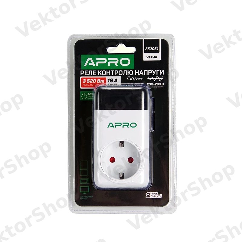 Автоматичне реле напруги VPR-16 140-280В 3,52 кВт APRO — фото 5