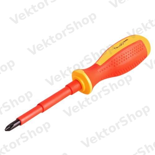 Викрутка диелектрическая 1000В, VDE крест PH0 3х60мм (SD-03060) Alloid — фото 3
