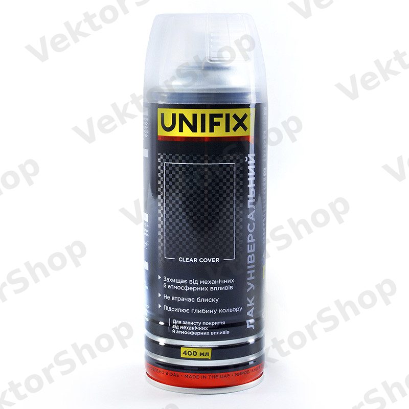 Лак универсальный прозрачный акриловый глянец премиум 00мл UNIFIX — фото 1