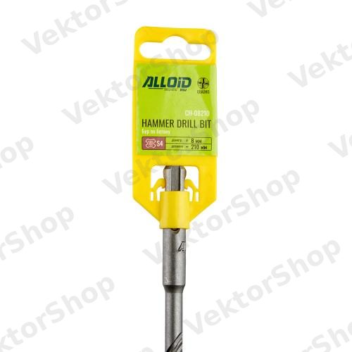 Бур по бетону SDS-plus S4 QUADRO 8x210мм Alloid — фото 5
