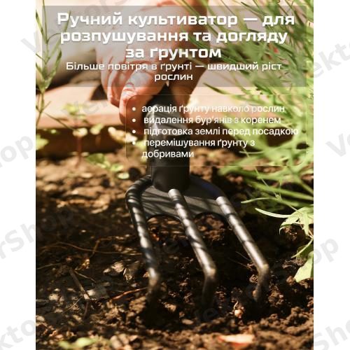 Набор садовых инструментов, 3 предмета (пластик) Alloid — фото 7