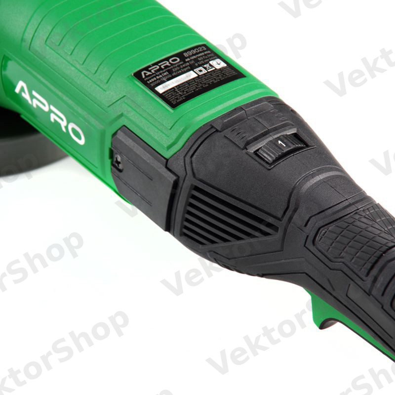 Кутошліфувальна машина (болгарка) Ø125 AG-125/1400 VCQ APRO — фото 2
