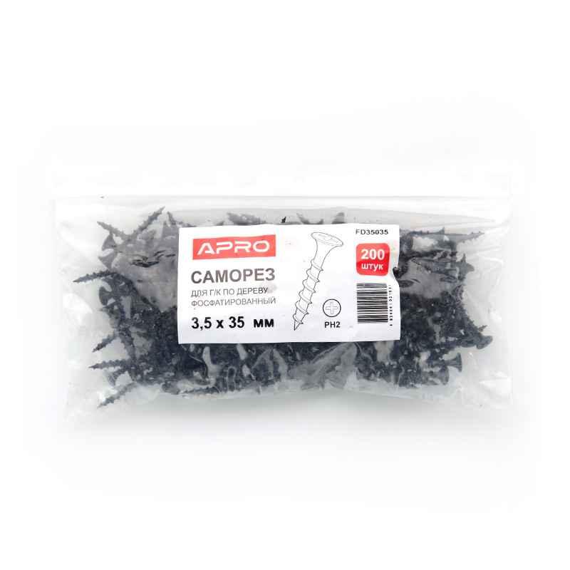Саморез для гипсокартона 4,2*80 по дереву фосфатированный (пач 50шт) APRO