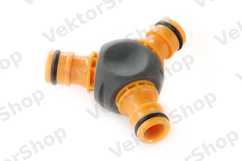 Адаптер-трійник для конектора 1/2'' прогумований СИЛА — фото 2