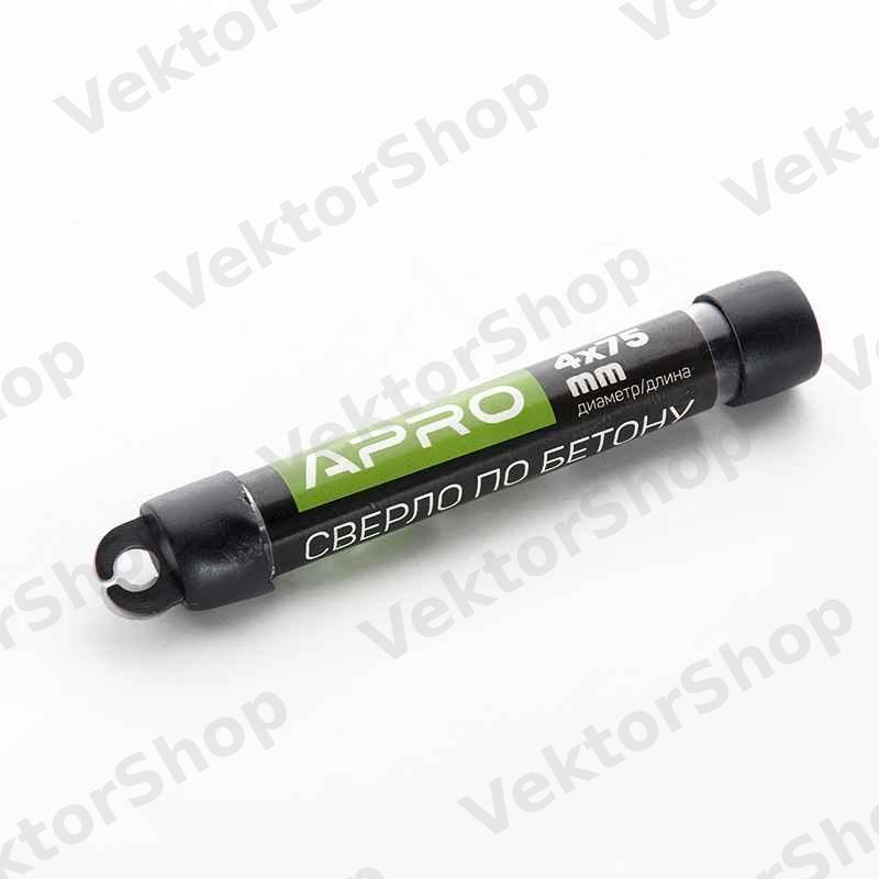 Свердло по бетону 4х75мм APRO — фото 8